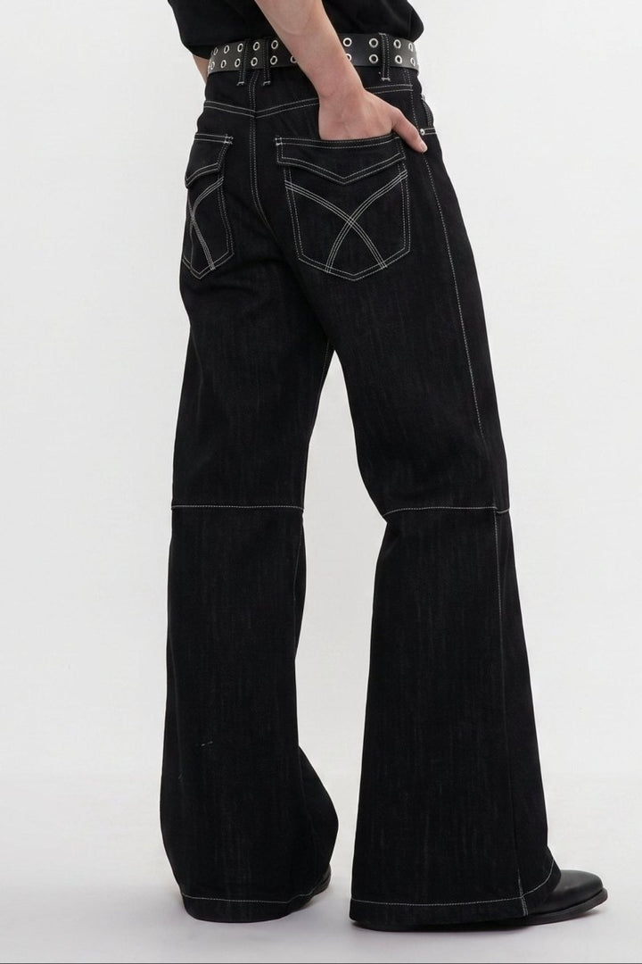 Studded Wide Jeans na2599
