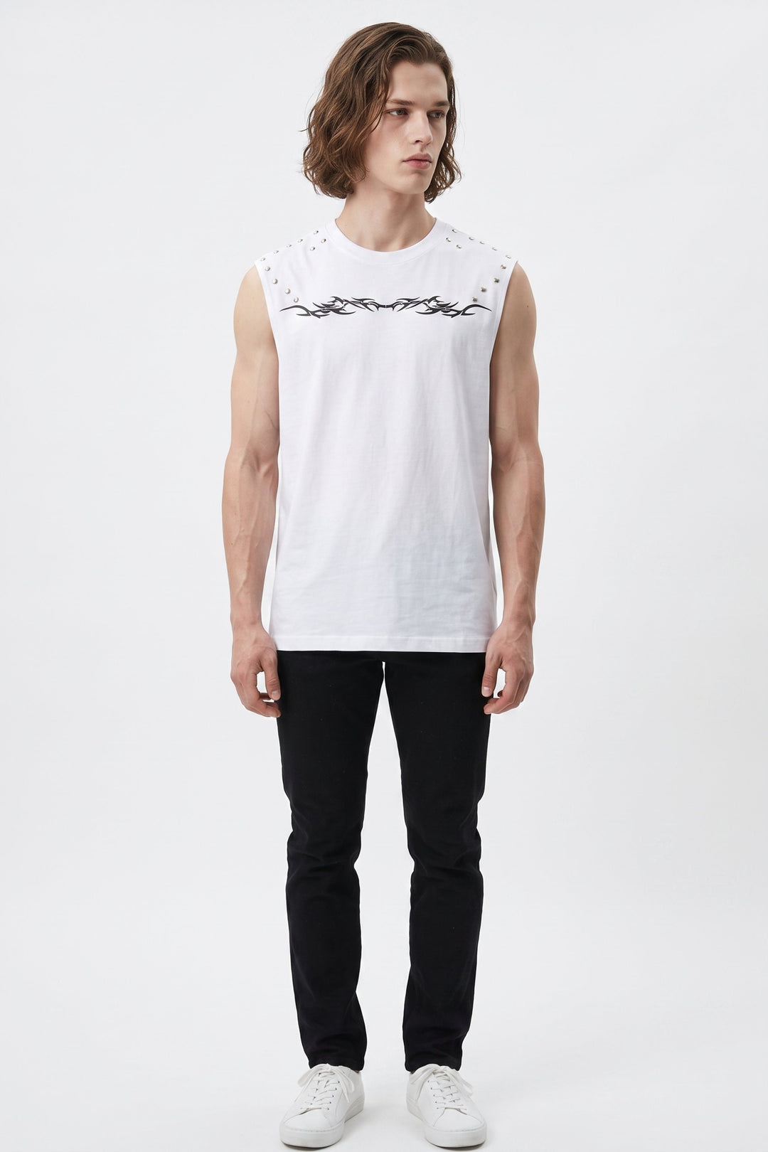 Studded Sleeveless Top  na2621
