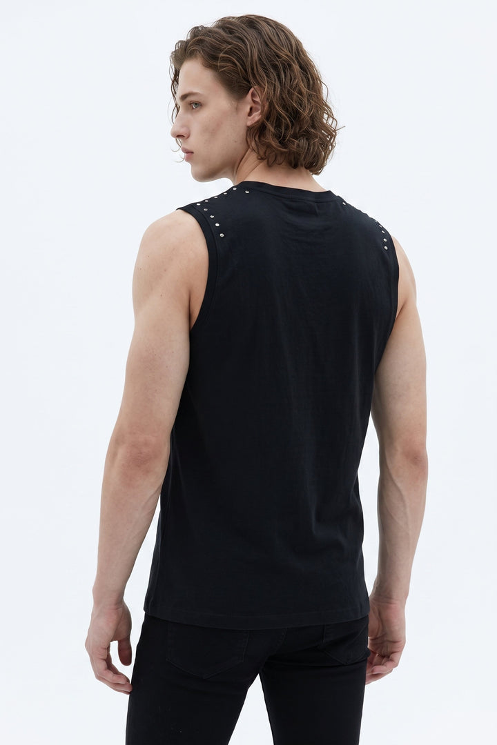 Studded Sleeveless Top  na2621
