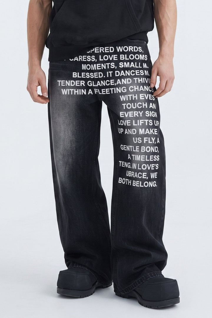 Printed Jeans  na2625