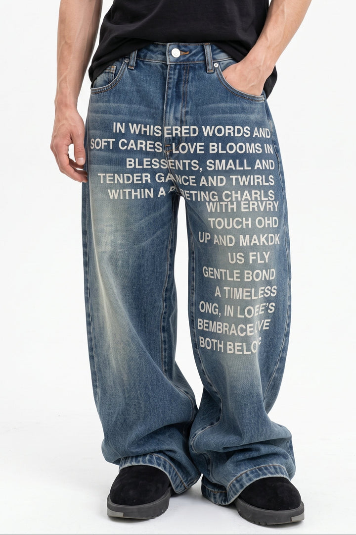 Printed Jeans  na2625
