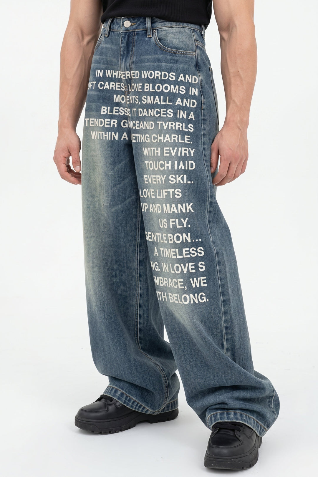 Printed Jeans  na2625