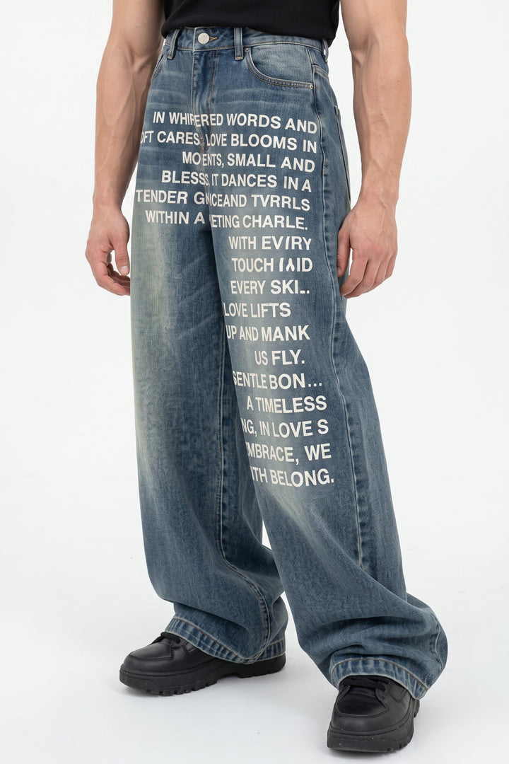 Printed Jeans  na2625