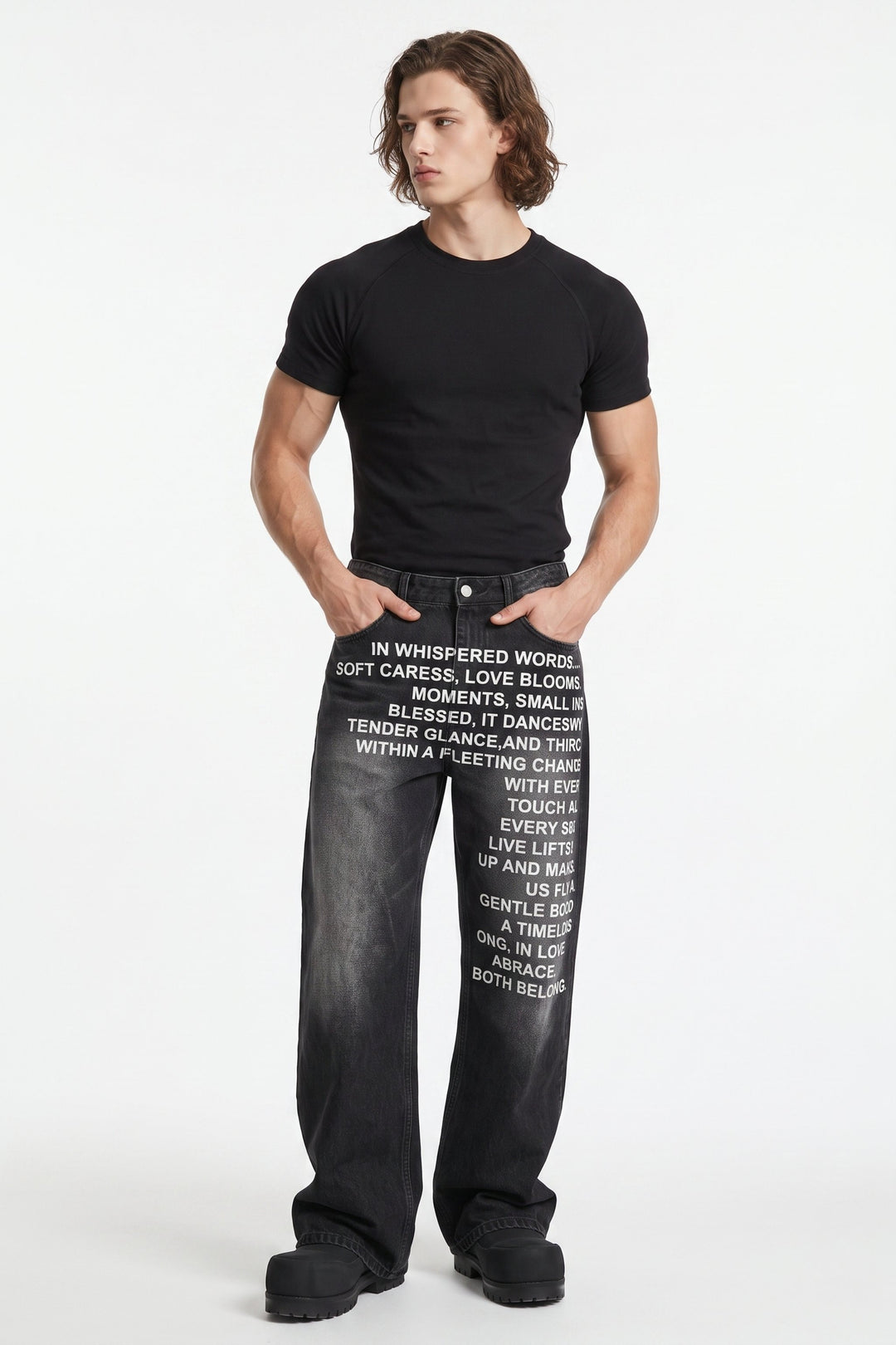 Printed Jeans  na2625