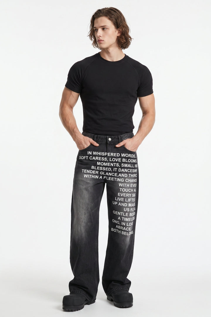 Printed Jeans  na2625