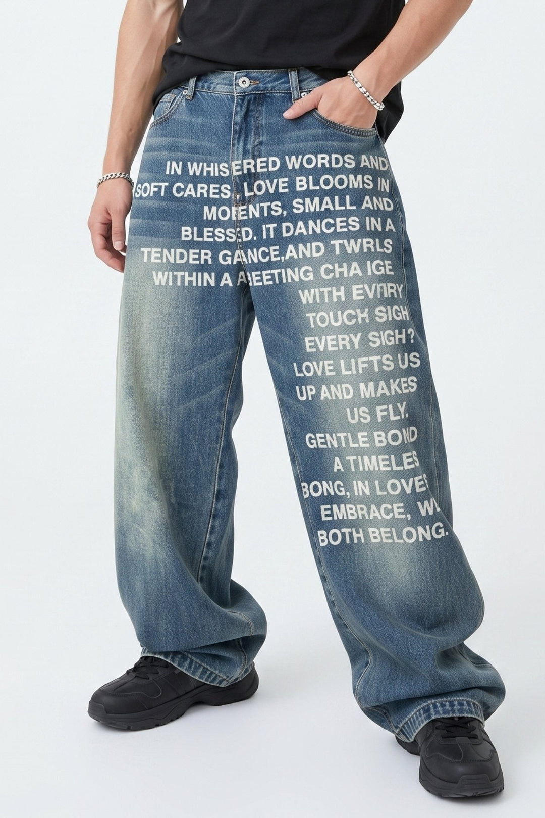 Printed Jeans  na2625