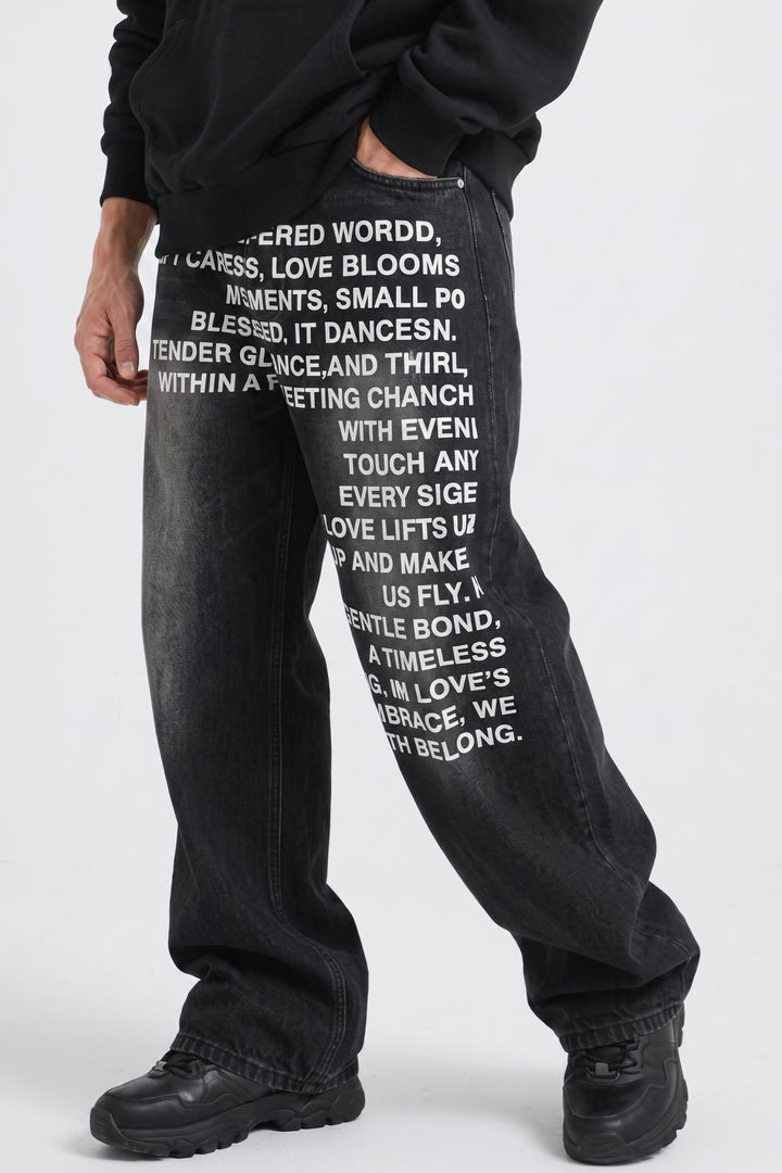 Printed Jeans  na2625