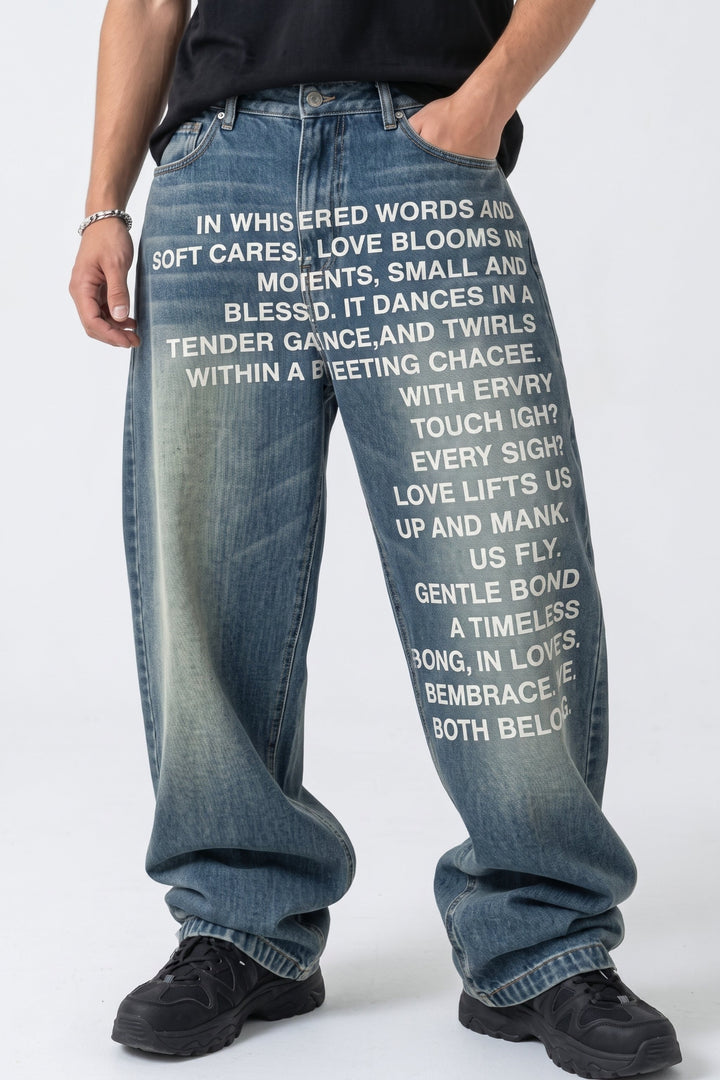 Printed Jeans  na2625