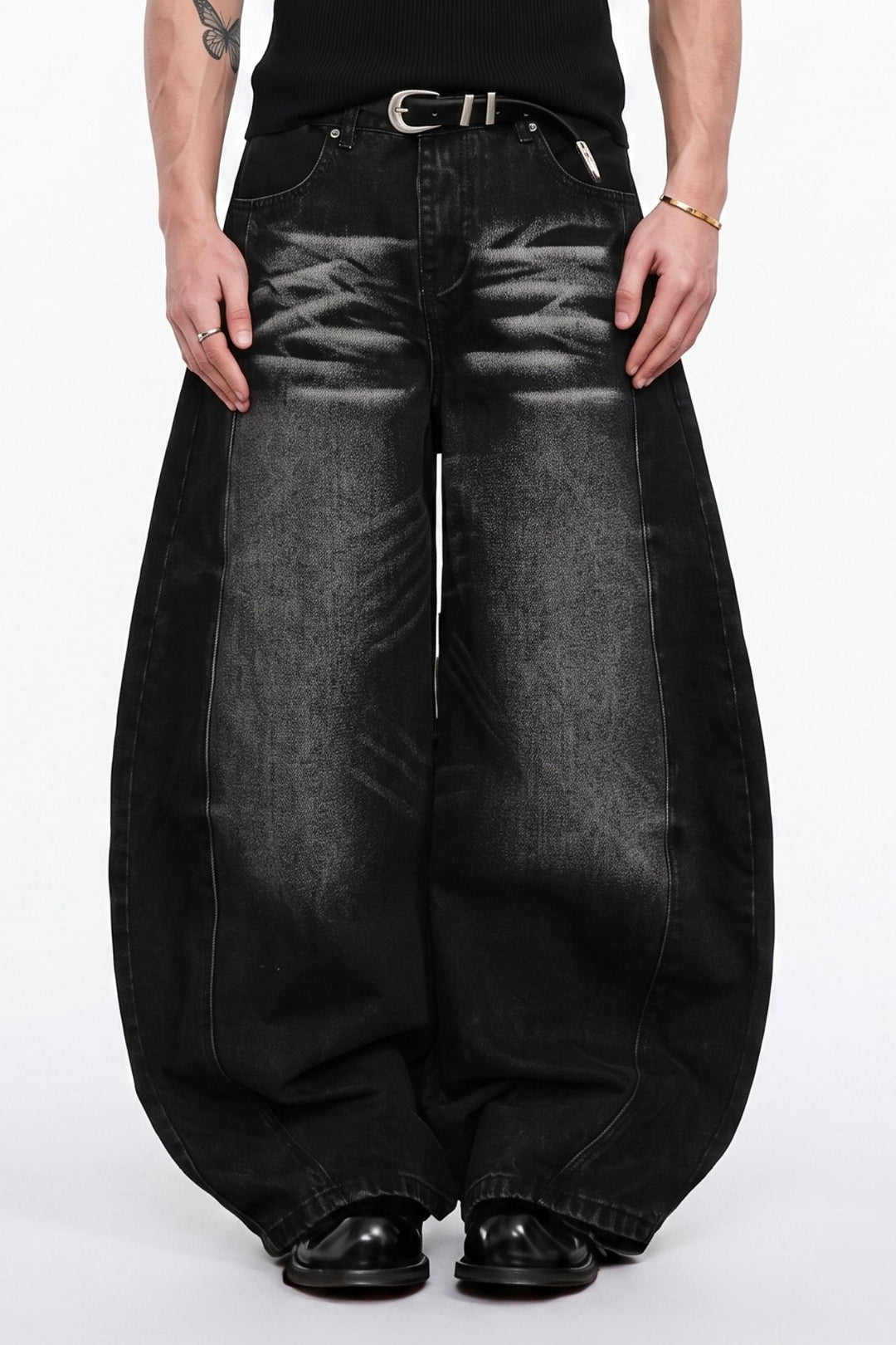 Washed Black Denim  na2681
