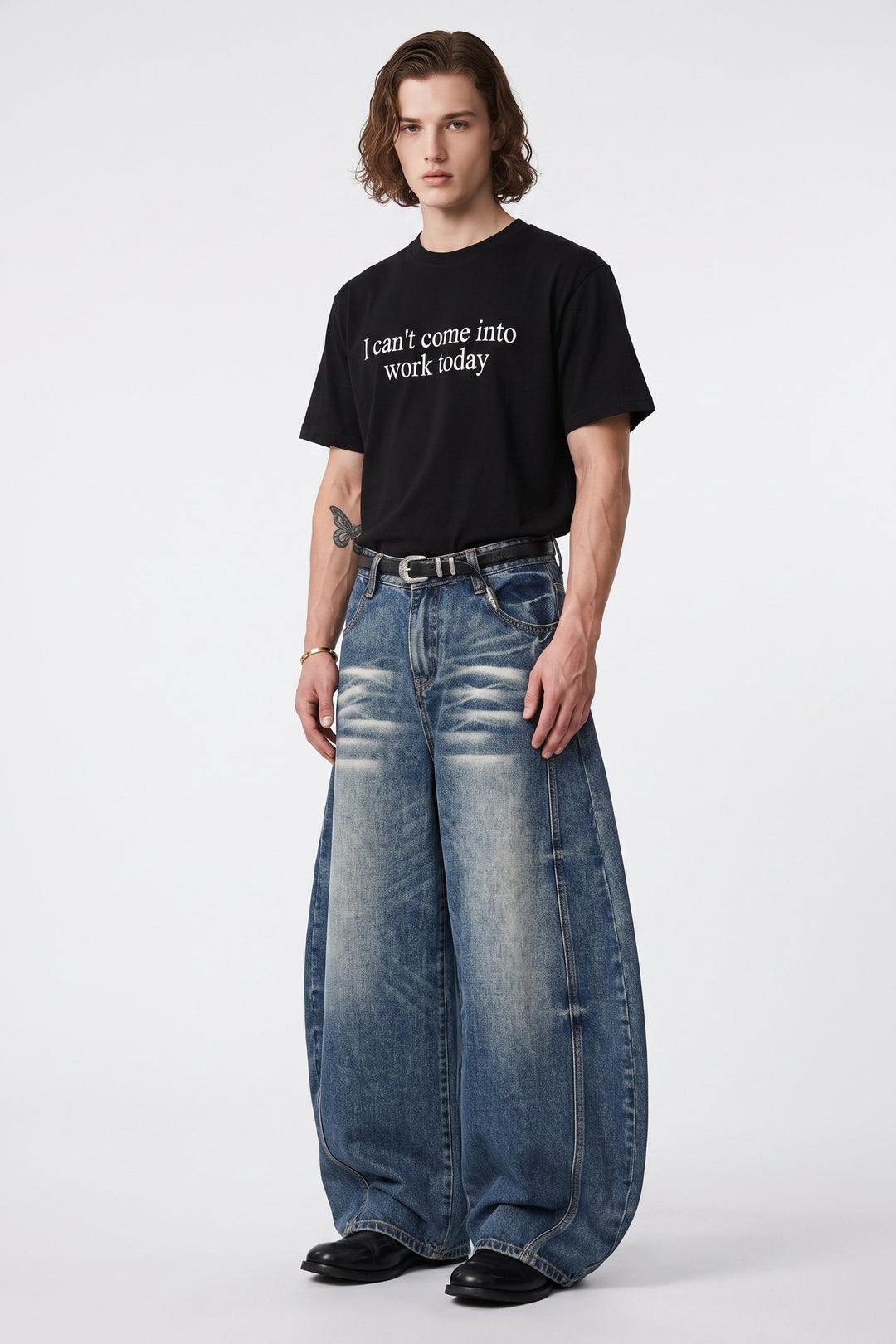 Washed Black Denim  na2681