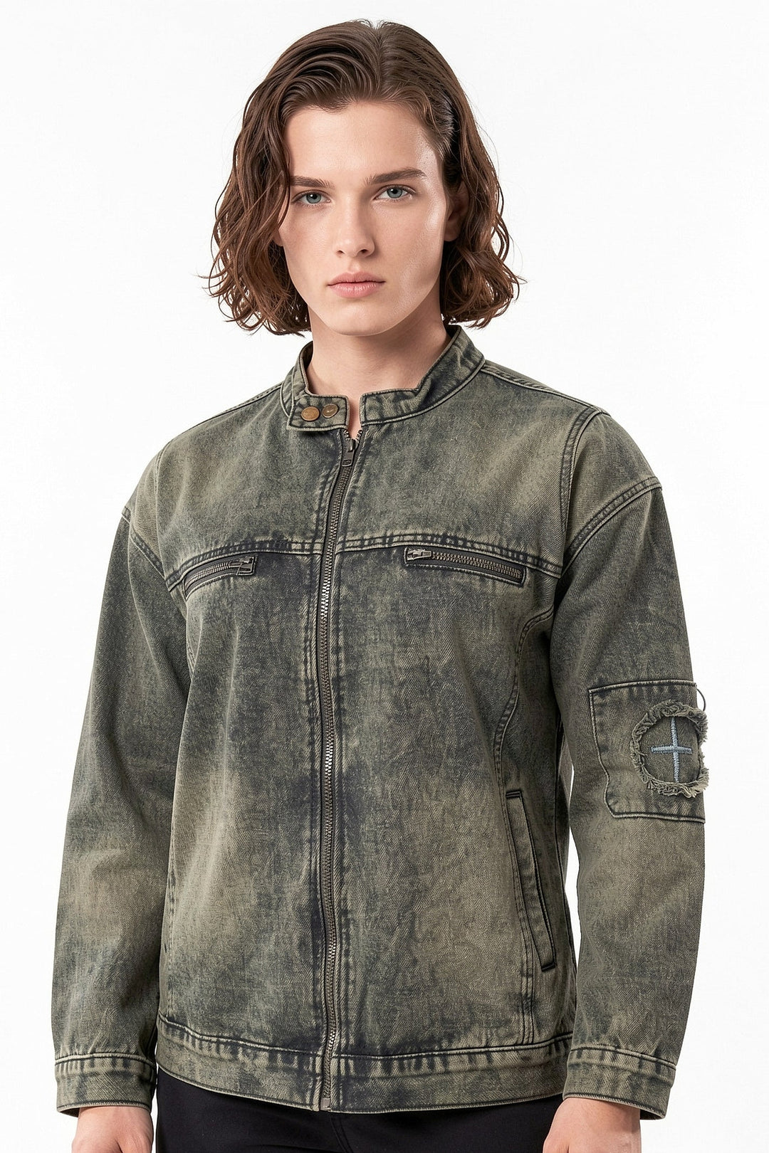 Washed Denim Jacket  na2712