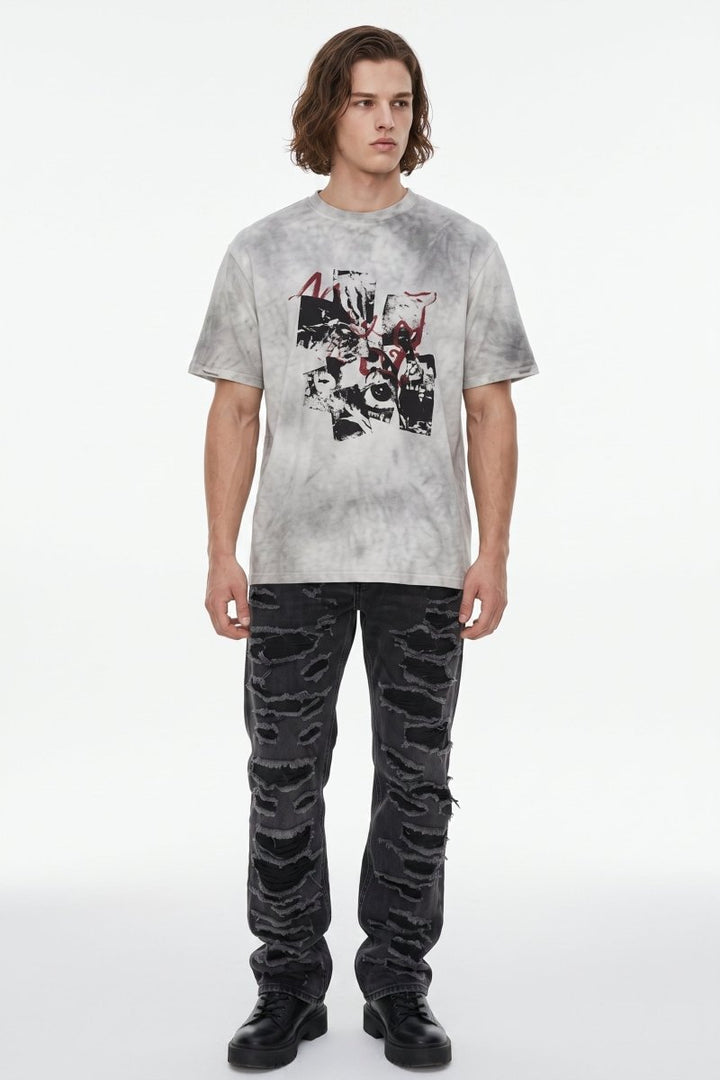 Distressed T-shirt  na2604