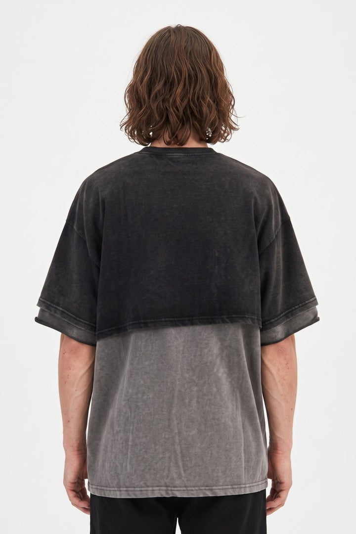 Layered Washed Tee  na2526