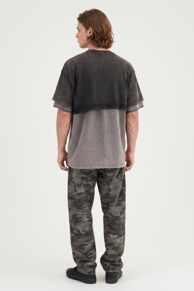 Layered Washed Tee  na2526