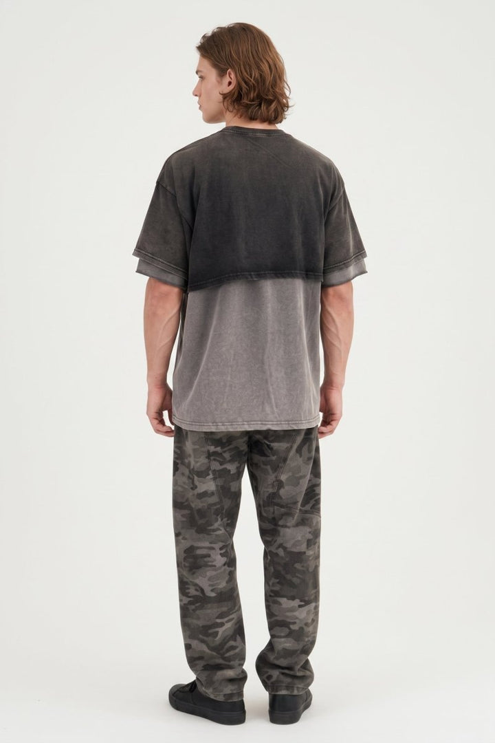 Layered Washed Tee  na2526