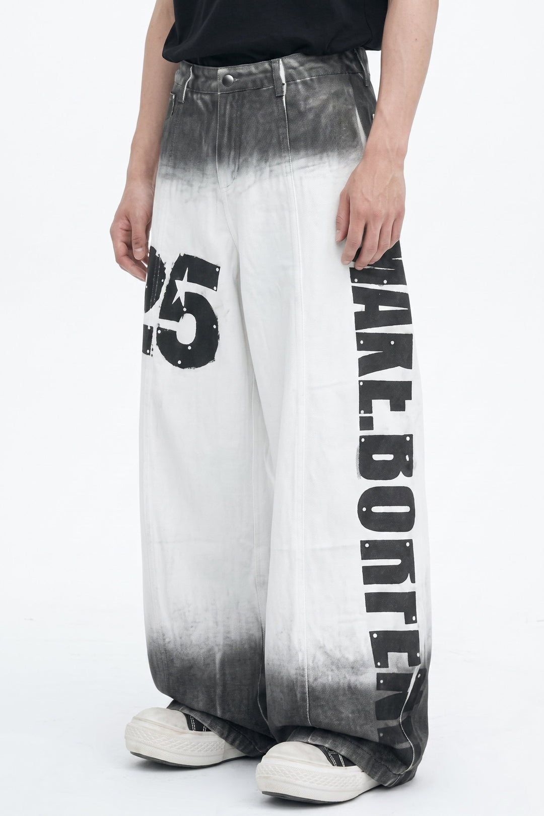 Gradient Graphic Wide Pants na2622