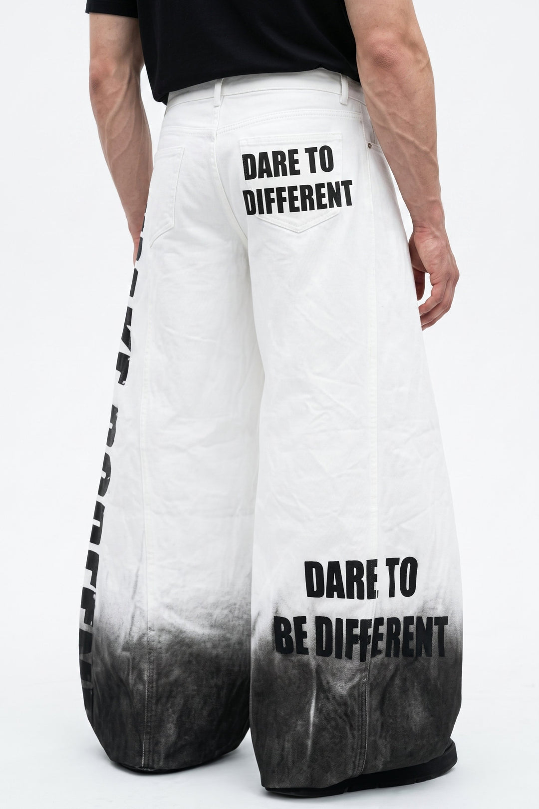 Gradient Graphic Wide Pants na2622