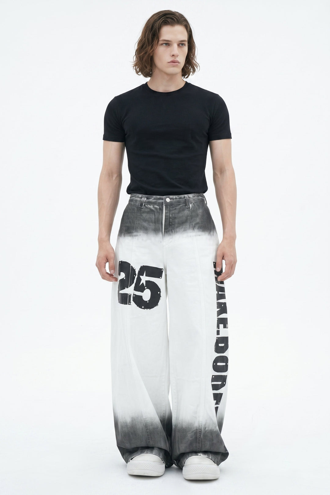 Gradient Graphic Wide Pants na2622