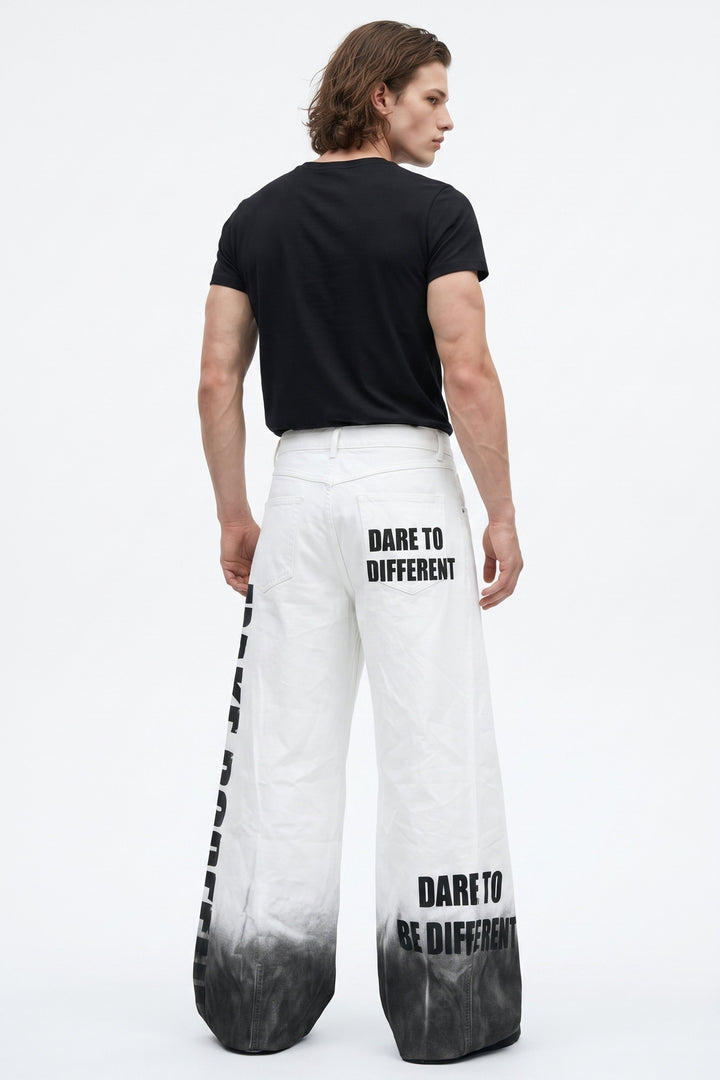 Gradient Graphic Wide Pants na2622