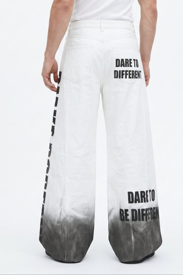 Gradient Graphic Wide Pants na2622