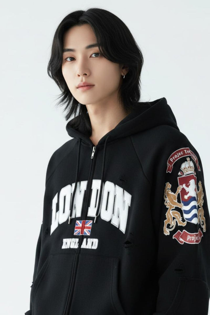 Logo Zip-up Hoodie  na2538