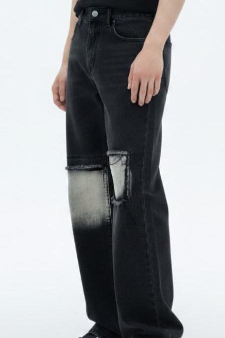 Distressed Wide-Leg Jeans  na2590