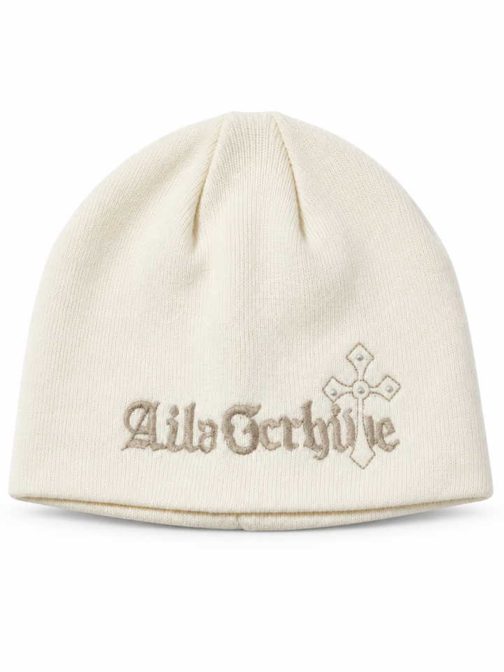 Embroidered Knit Beanie na3234
