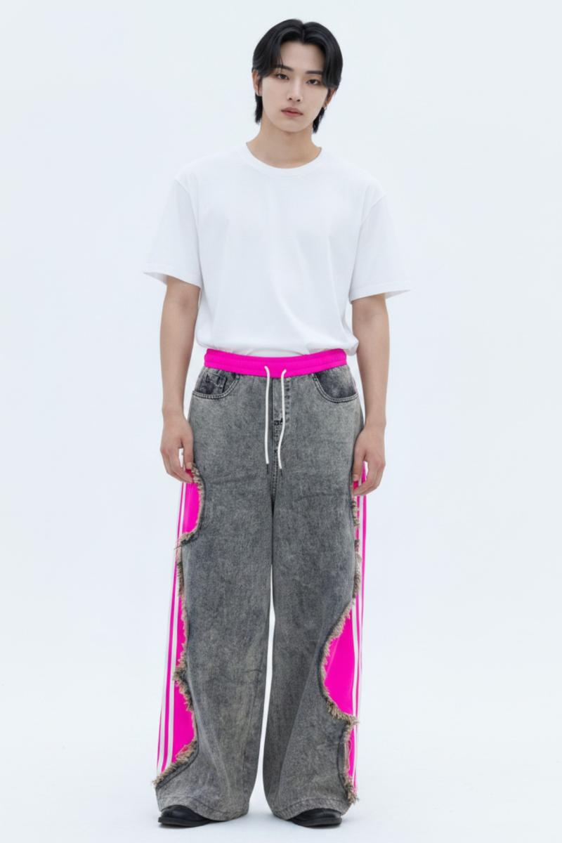Cutout Denim Pants  na2619