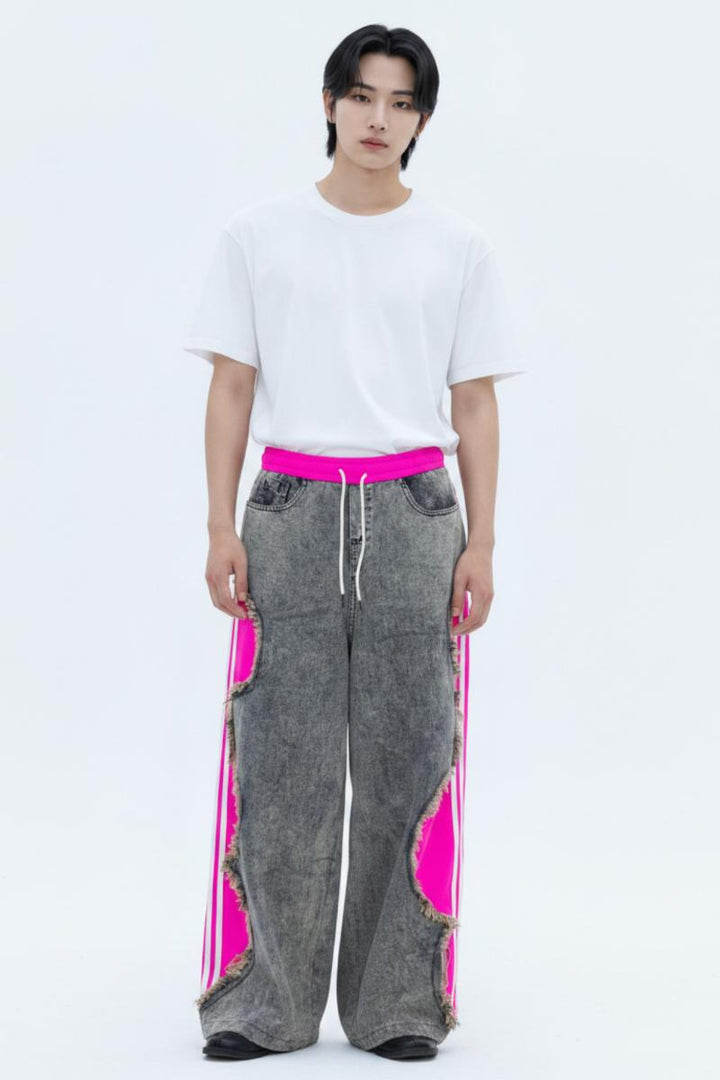Cutout Denim Pants  na2619
