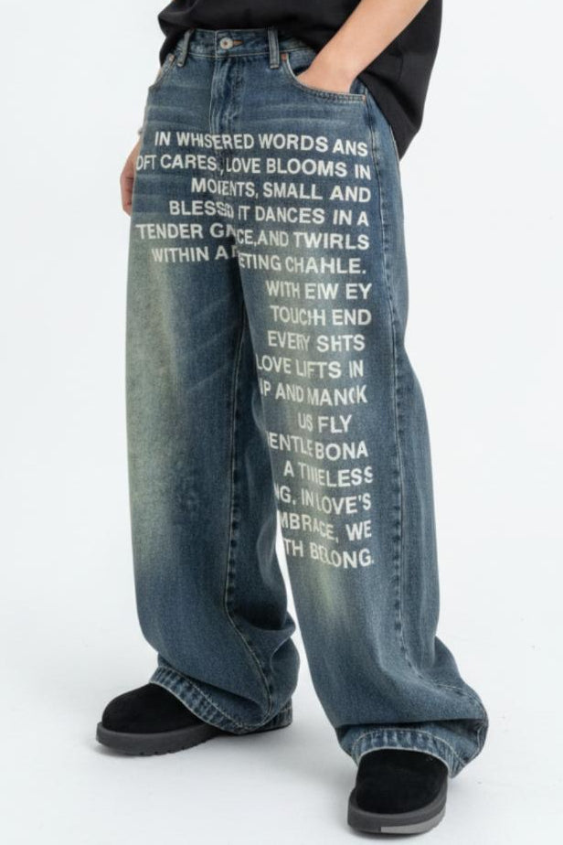 Printed Jeans  na2625