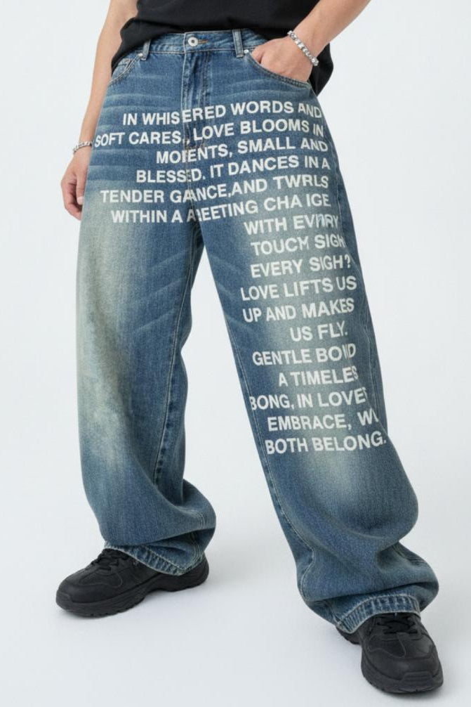 Printed Jeans  na2625