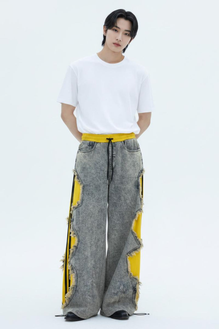 Cutout Denim Pants  na2619