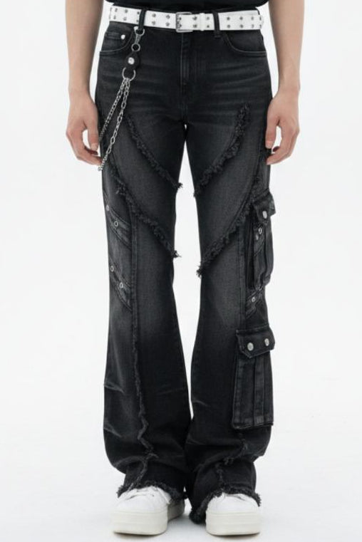 Distressed Baggy Jeans  na2592