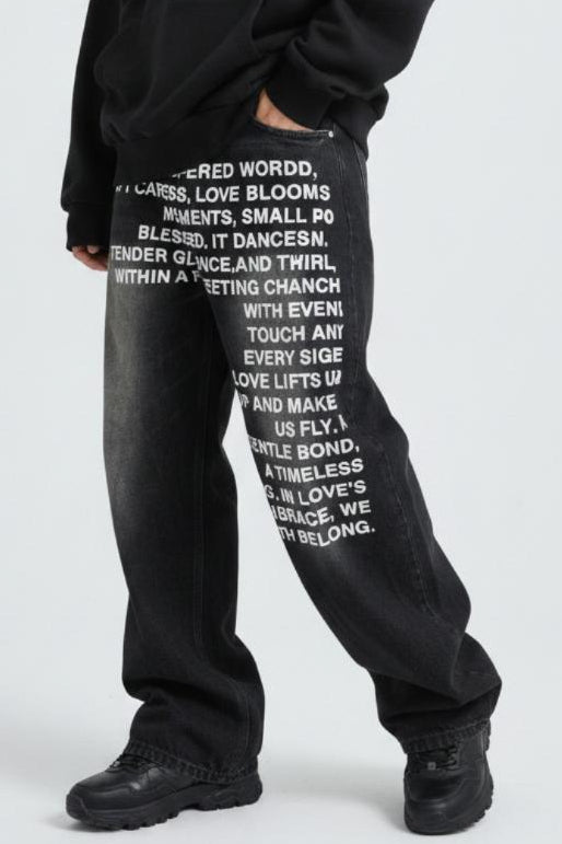 Printed Jeans  na2625