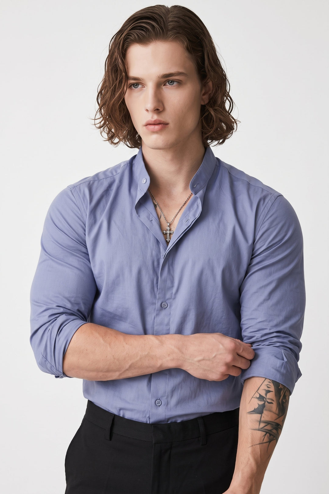 Stand Collar Shirt  na2658
