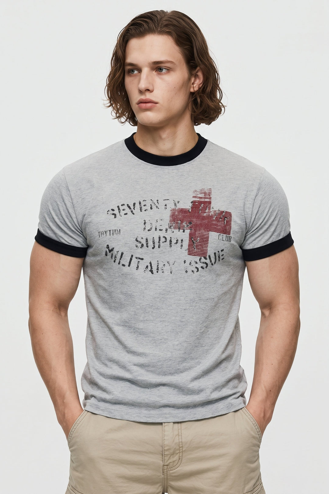 Graphic Ringer Tee na2654