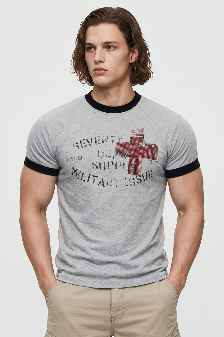 Graphic Ringer Tee na2654