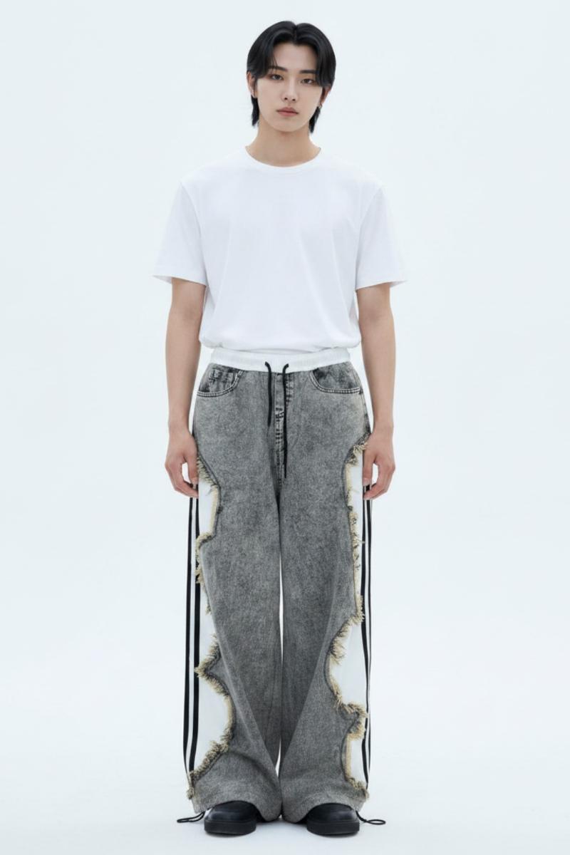 Cutout Denim Pants  na2619
