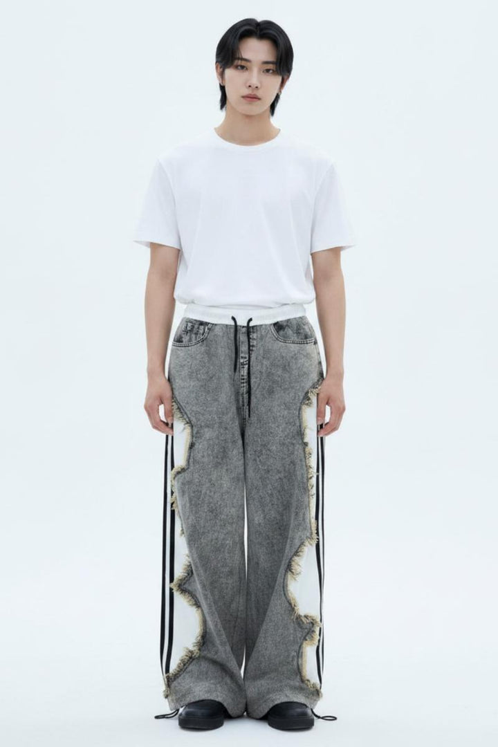 Cutout Denim Pants  na2619