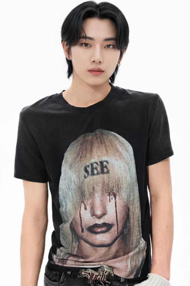 Graphic Print Tee  na2603