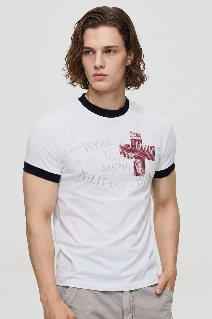 Graphic Ringer Tee na2654