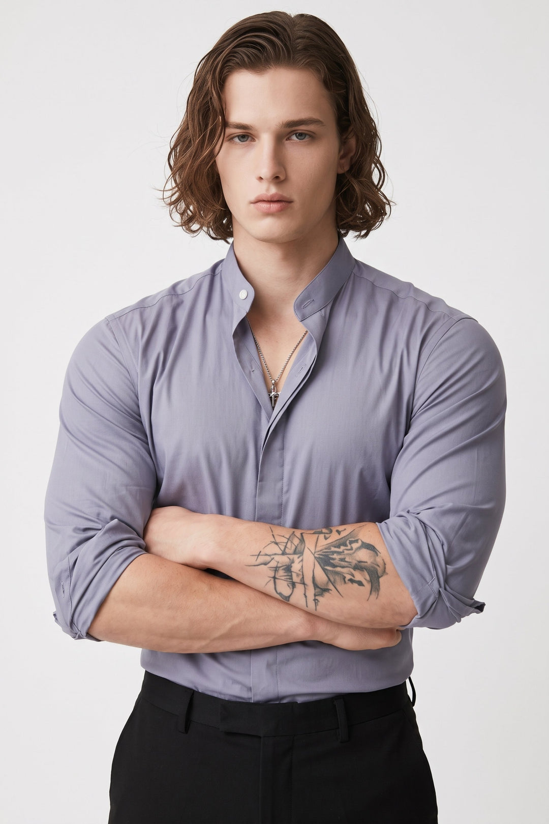 Stand Collar Shirt  na2658