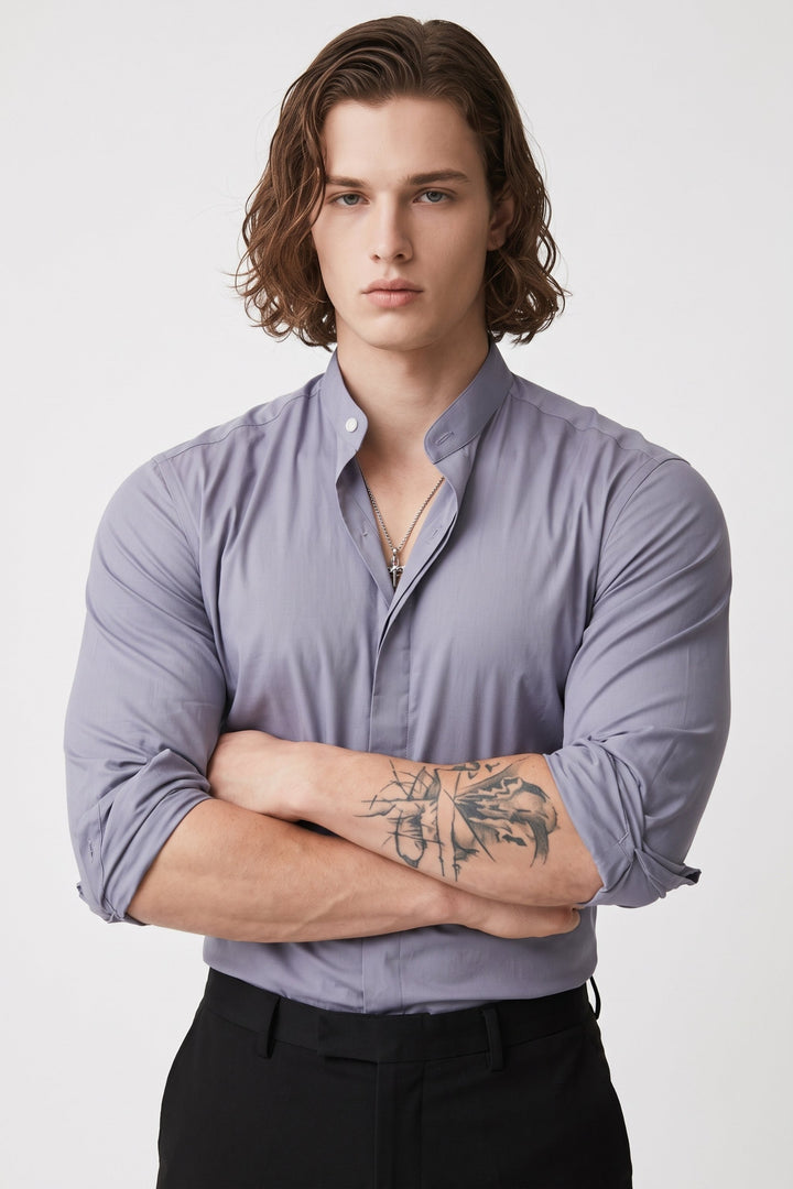 Stand Collar Shirt  na2658