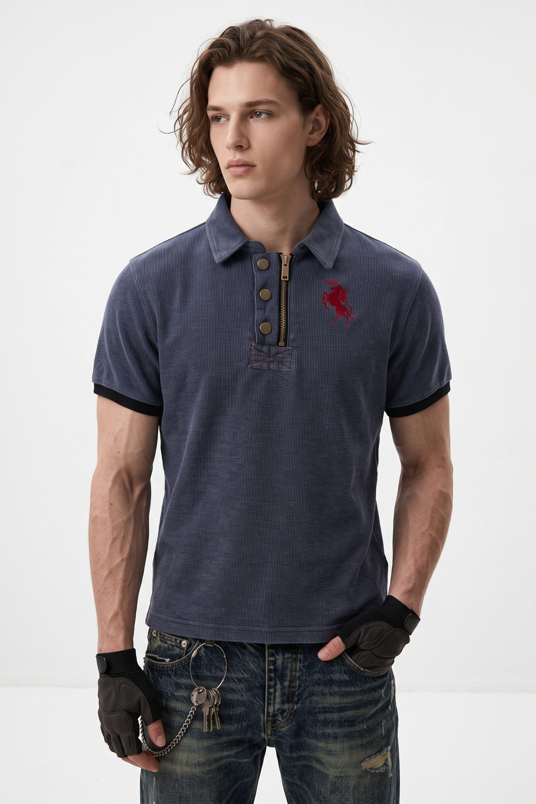 Embroidered Polo Shirt na2672