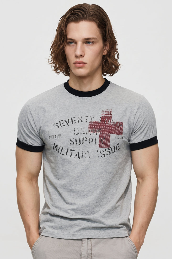 Graphic Ringer Tee na2654