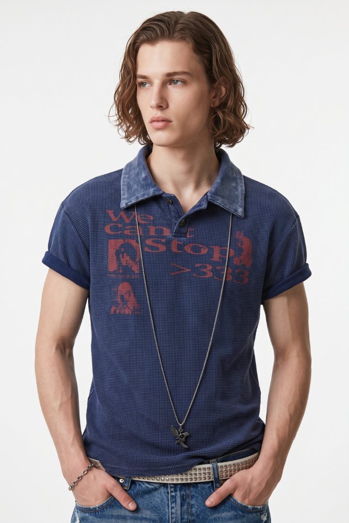 Textured Polo  na2662