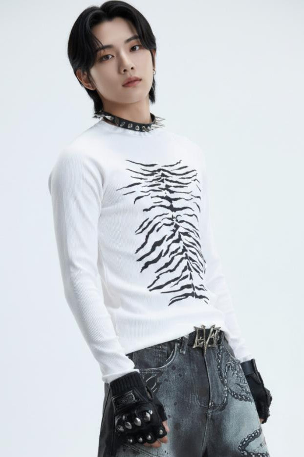Ribbed Knit Top  na2553