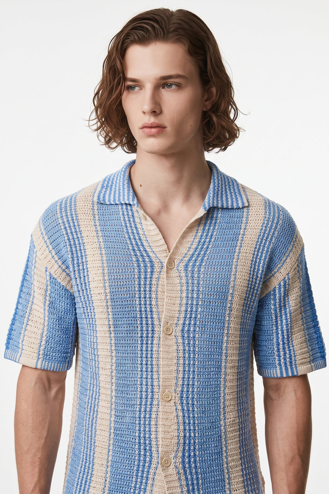Striped Knit Cardigan na2677