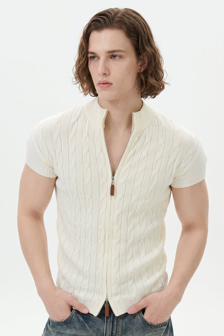 Zip Knit Polo na2655