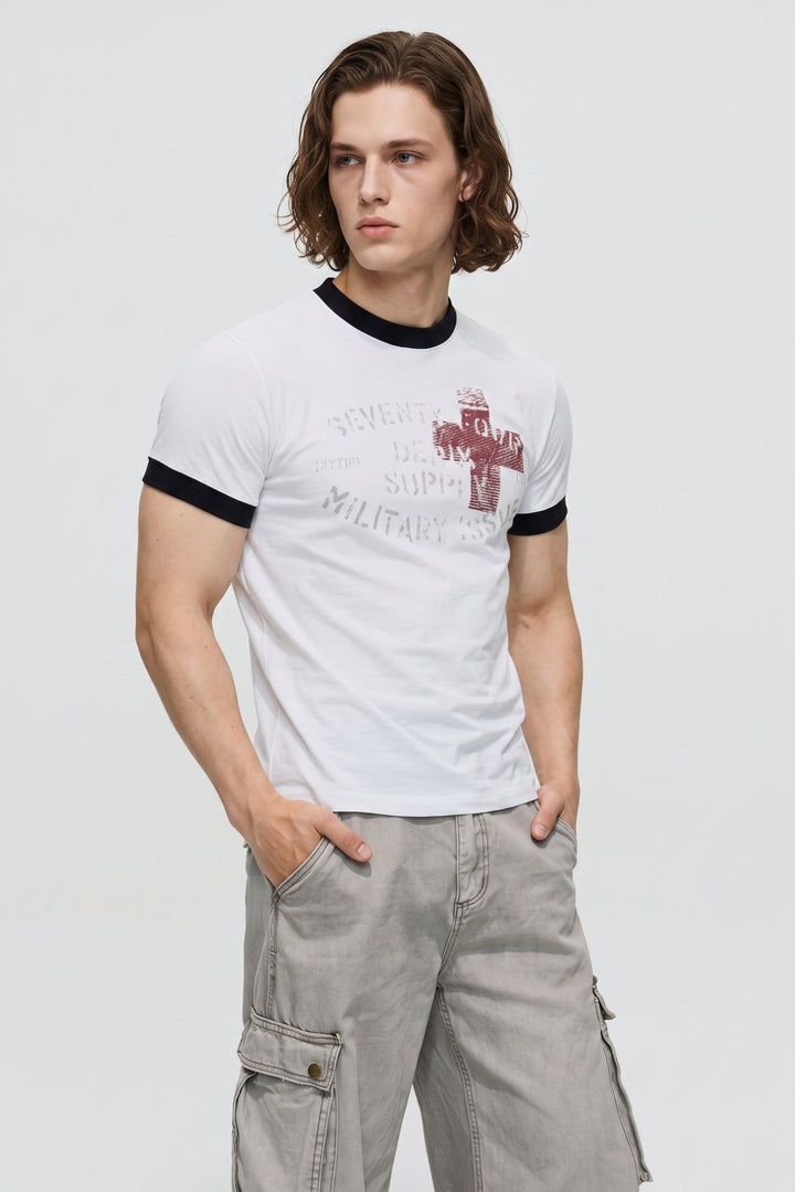 Graphic Ringer Tee na2654